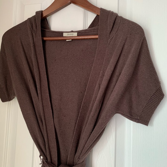 3 for $15 Jacob Jr Brown Tie Up Cardigan - Picture 2 of 10